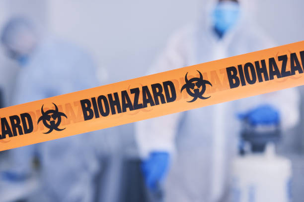 Professional Biohazard Cleanup technician working in Henniker, NH